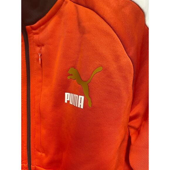 Puma Buy PUMA T7 Track Jacket Orange Men's Sz M NWOT # 70 - Picture 8 of 10